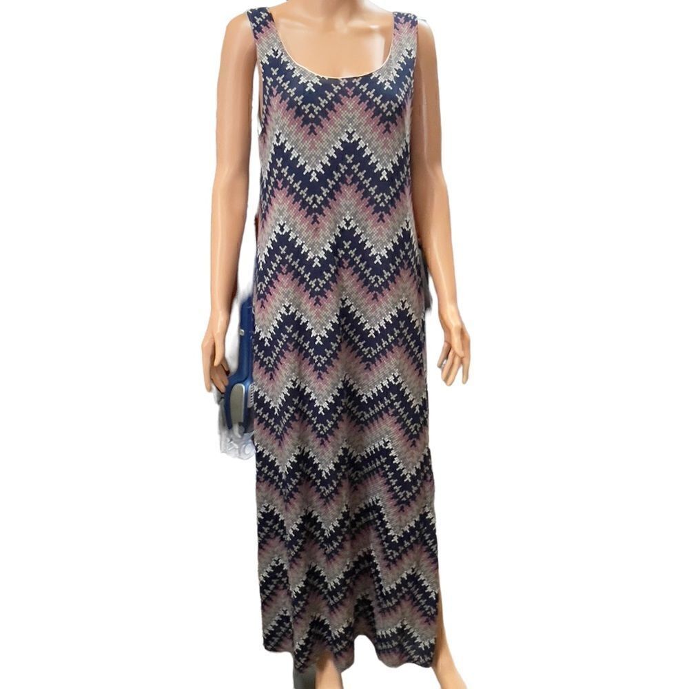 J for Justify Sleeveless Side Slits Maxi Dress Size XL